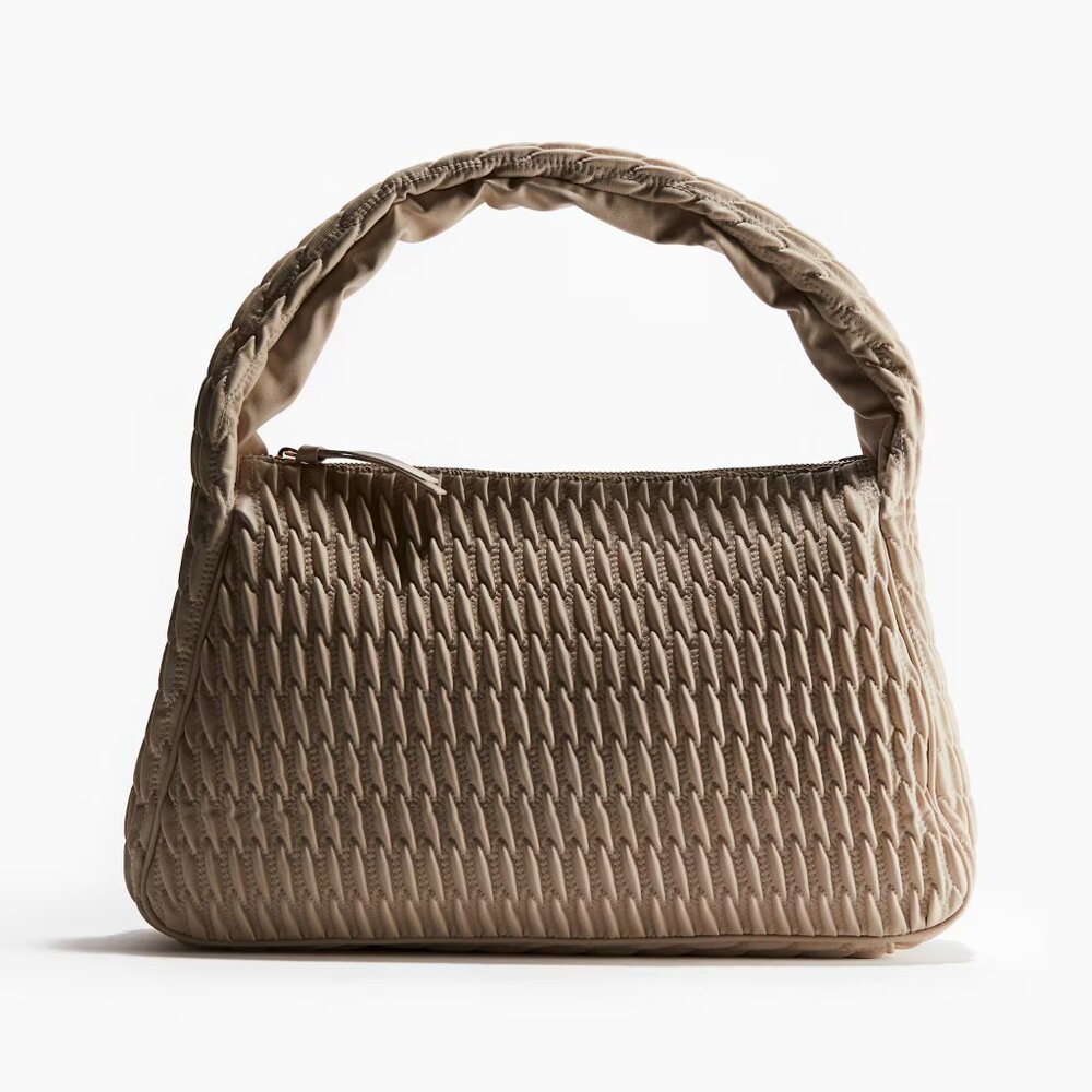 H&M Beige Quilted Shoulder Bag/NWT